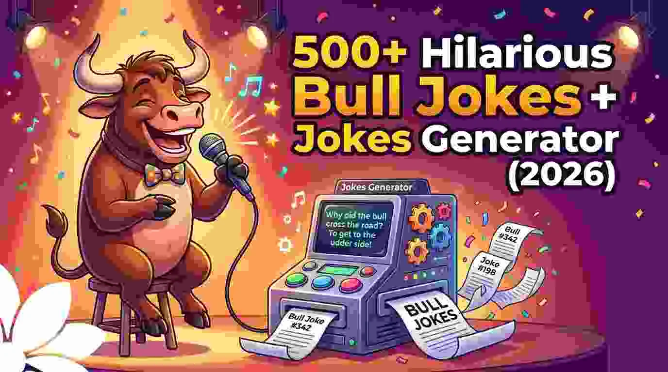Hilarious Bull Jokes + Jokes Generator